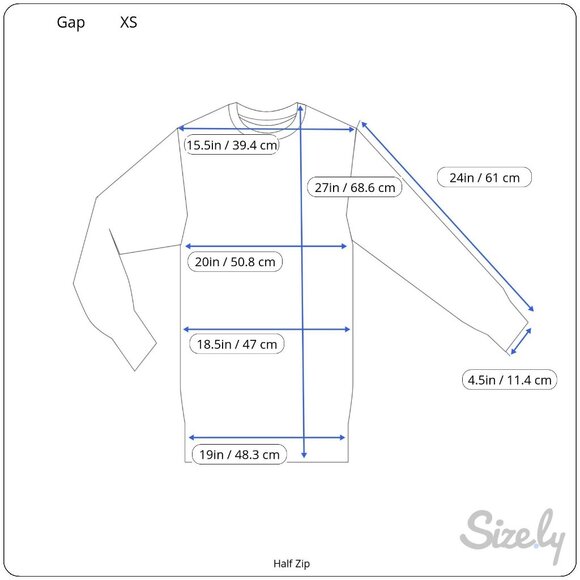 Gap Men's Midnight Blue Half-Zip Pullover Sweater XS Soft & Stylish NWT $59.95 - Picture 2 of 7